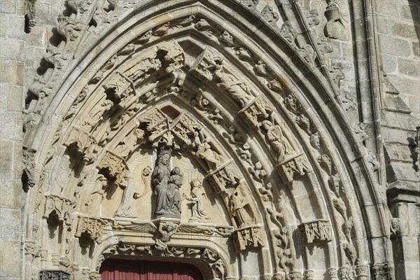 South portal Gothic cathedral Saint-Corentin