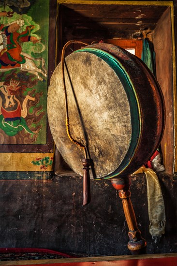 Gong in Lamayuru Gompa