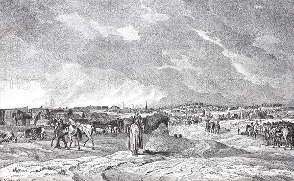 Field camp of the French army in front of Moscow on 20 September 1813