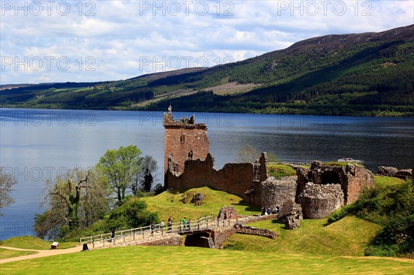 Ruins of Castle Urquhart on Loch Ness