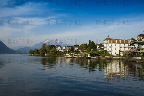 Hotels and houses on the lake