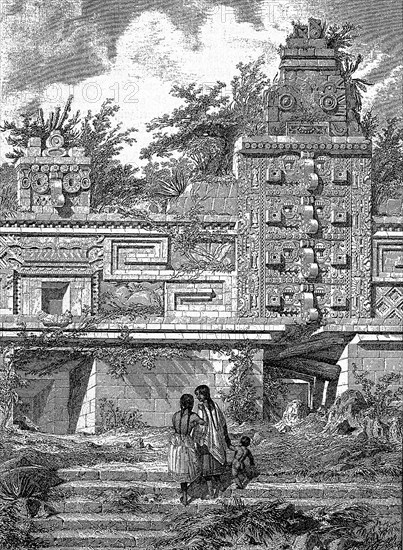 Ruins of a palace at Uxmal