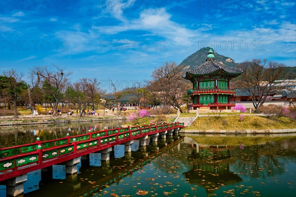 Hyangwonjeong Pavilion in Gyeongbokgung Palace