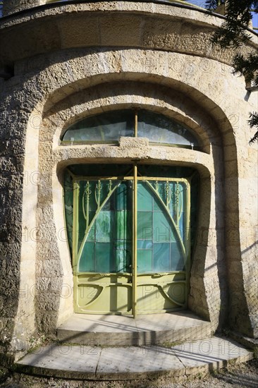 Aquarium in the garden of the Art Nouveau Museum Musee de l'Ecole de Nancy