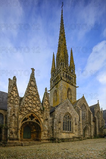 Notre-Dame-de-Roscudon church in the Flamboyant Gothic style