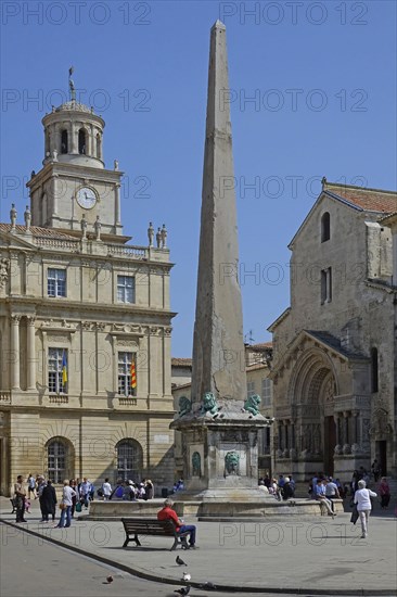 Place de la Republique with town hall Hotel de Ville