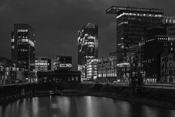 Ensemble of buildings at the Media Harbour