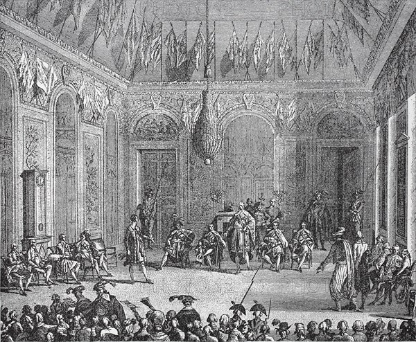 Ceremonial reception at the Directory on 21 November 1795