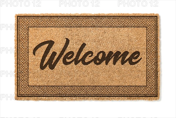 Welcome mat isolated on A white background