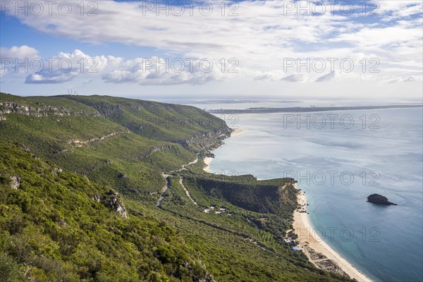 Beautiful coastal landscape of Natural Park of Arrabida