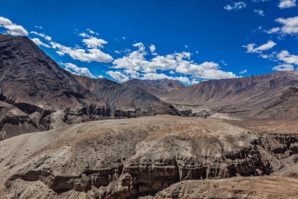 View of Himalayas mountains near Kardung La pass