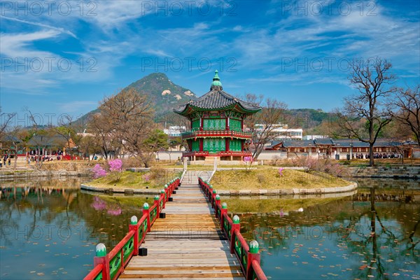 Hyangwonjeong Pavilion in Gyeongbokgung Palace