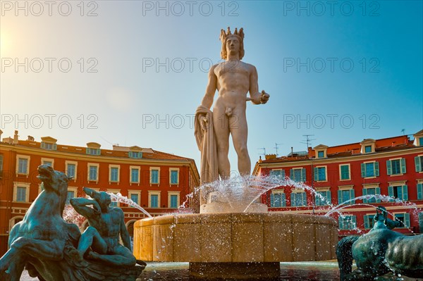 Fountain du Soleil at Place Massena in Nice