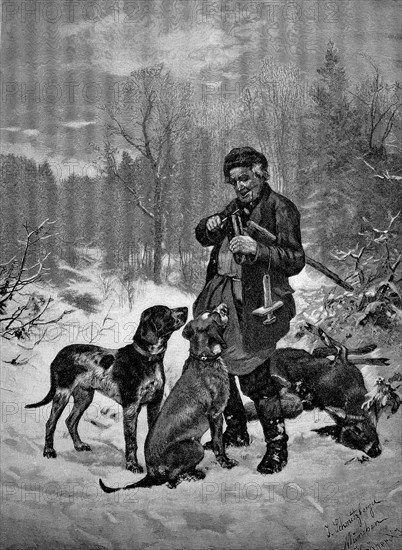 After the hunt in 1880