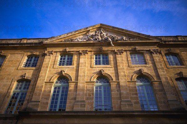 Male Rhone and female Durance in the tympanum of the Ancienne Halle aux Grains