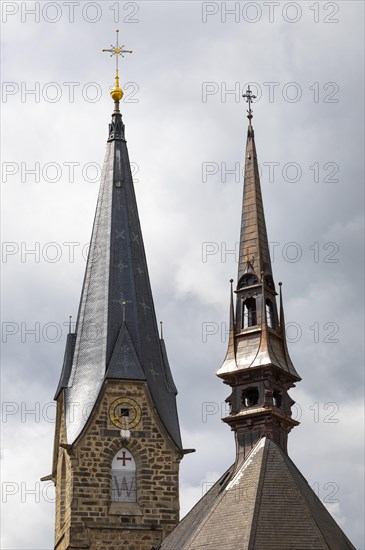 Spires of the town parish church