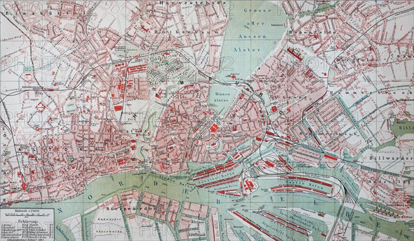 City map of Hamburg
