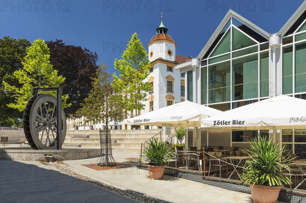 Fountain in the pedestrian zone