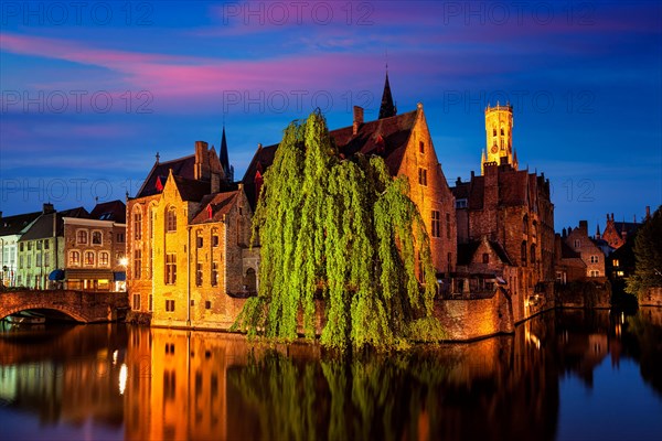 Famous view of Bruges