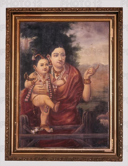 Oleograph of Sri Krishna