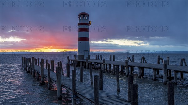 Lighthouse at sunset