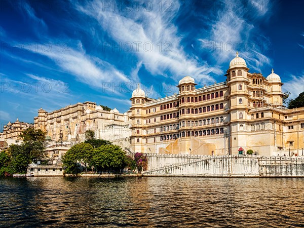 City Palace view from the lake. Udaipur