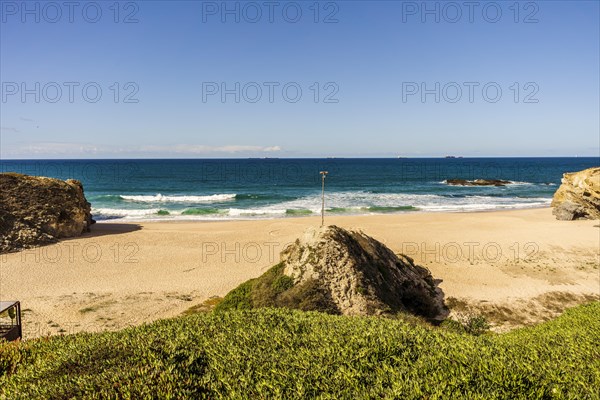 Huge sandy beach called Praia Grande de Porto Covo