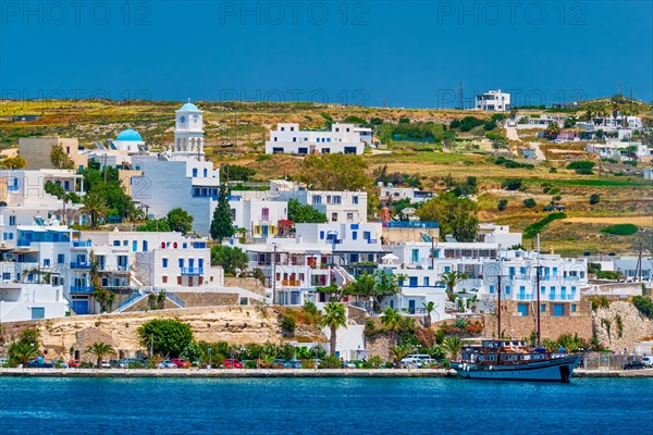 Adamantas Adamas harbor town of Milos island