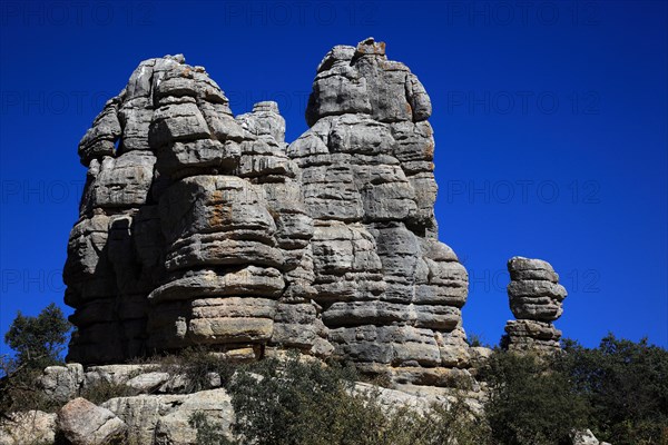 Bizarre rock formations in El Torca National Park