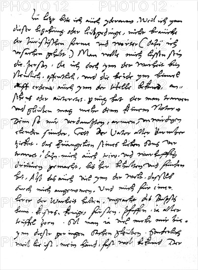 Part of the Testament of Martin Luther