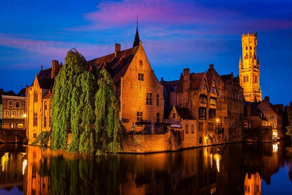 Famous view of Bruges