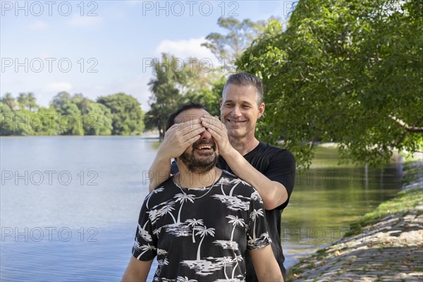 Couple of mature gay men