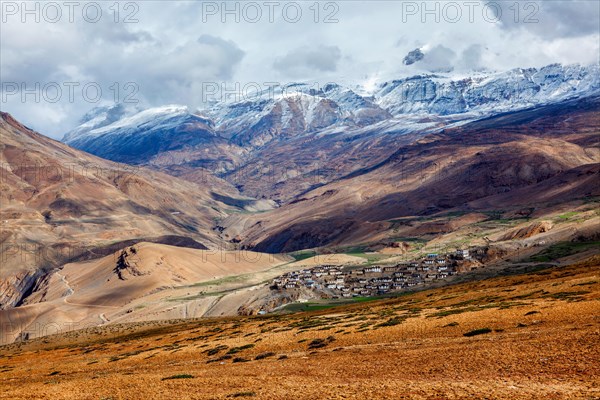 Kibber village in Himalayas