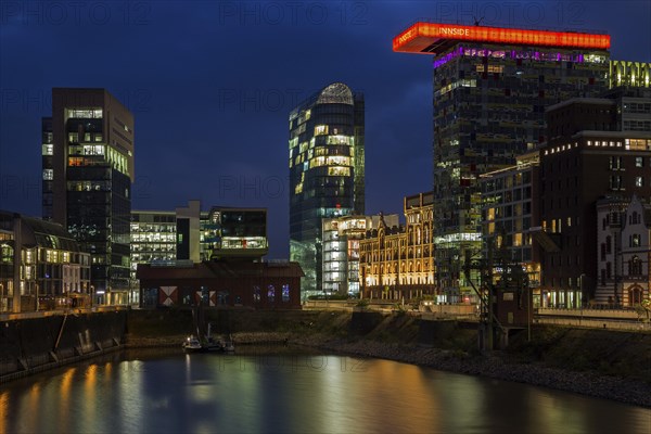 Ensemble of buildings at the Media Harbour