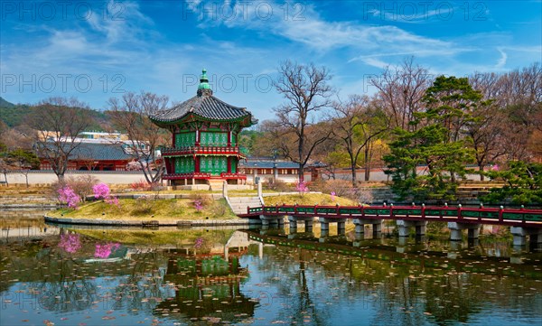 Hyangwonjeong Pavilion in Gyeongbokgung Palace