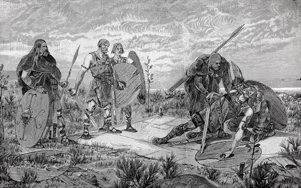 Ancient German fight. The Holmgang is a duel practised by the early medieval Scandinavians. It was a recognised means of settling disputes