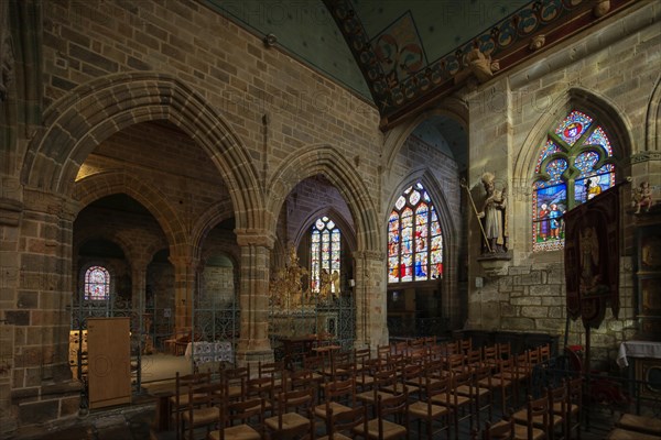 Notre-Dame-de-Roscudon church in the Flamboyant Gothic style