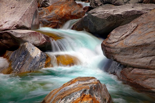 Water and rock in the Verzasca
