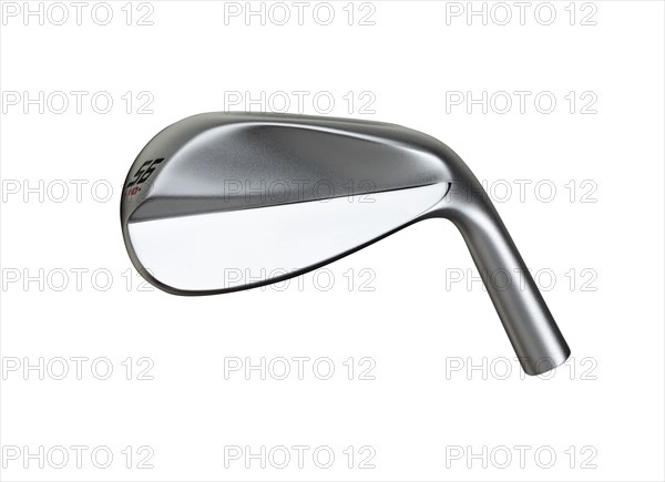 Blank golf club wedge iron head back isolated on a white background