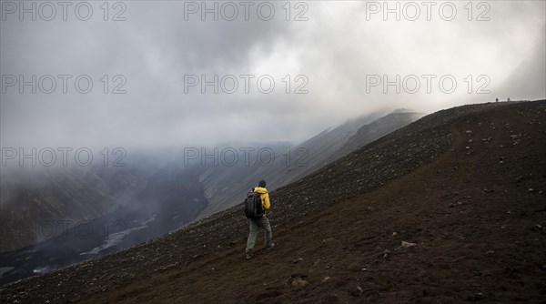 Hiker on a hill