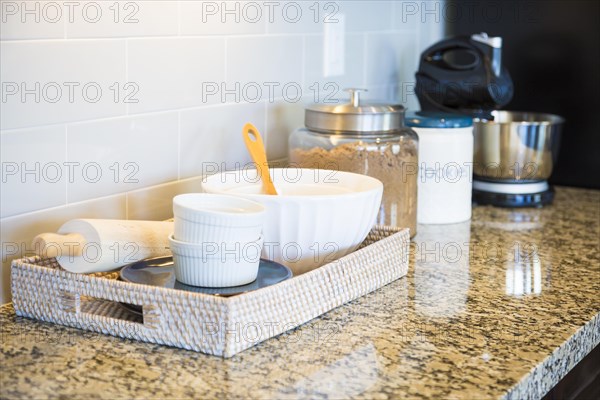 Beautiful marble kitchen counter top