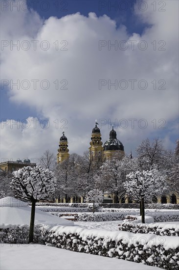 Court Garden with Residence and Theatine Church