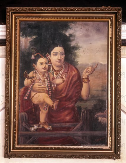 Oleograph of Sri Krishna