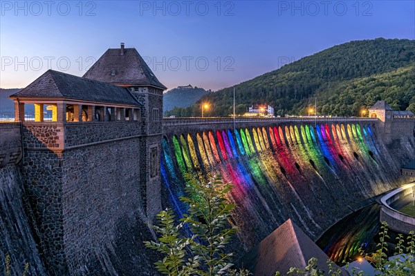 Dam in the evening light