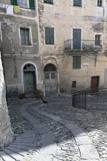 Old village in the Ligurian Alps