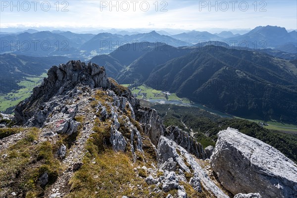 Hiking trail along a ridge