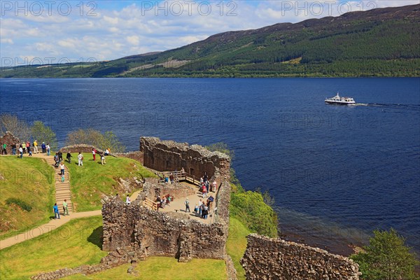 Ruins of Castle Urquhart on Loch Ness