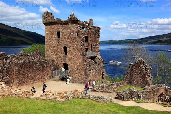 Ruins of Castle Urquhart on Loch Ness