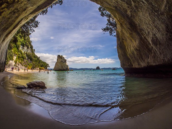 View from cave Cathedral Cave