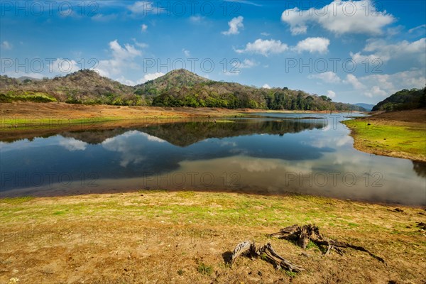 Periyar lake in Periyar wildlife sanctuary